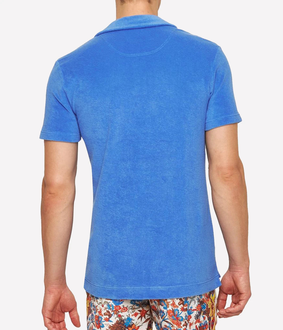 Terry Towling Polo in Tidal