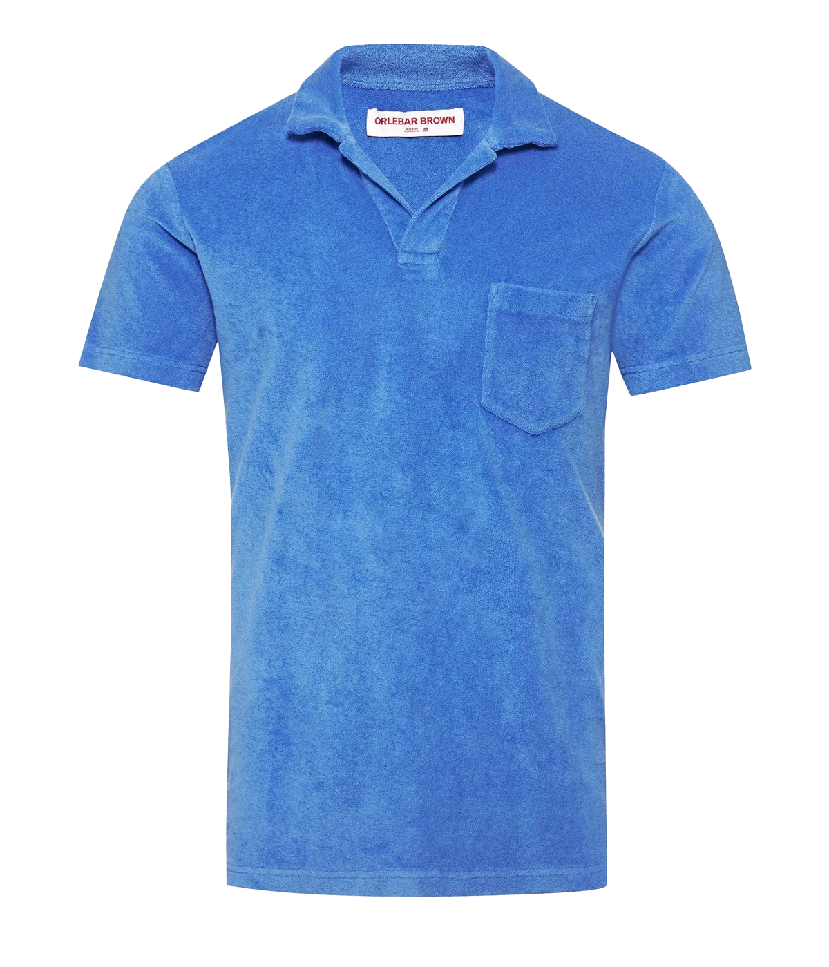 Terry Towling Polo in Tidal