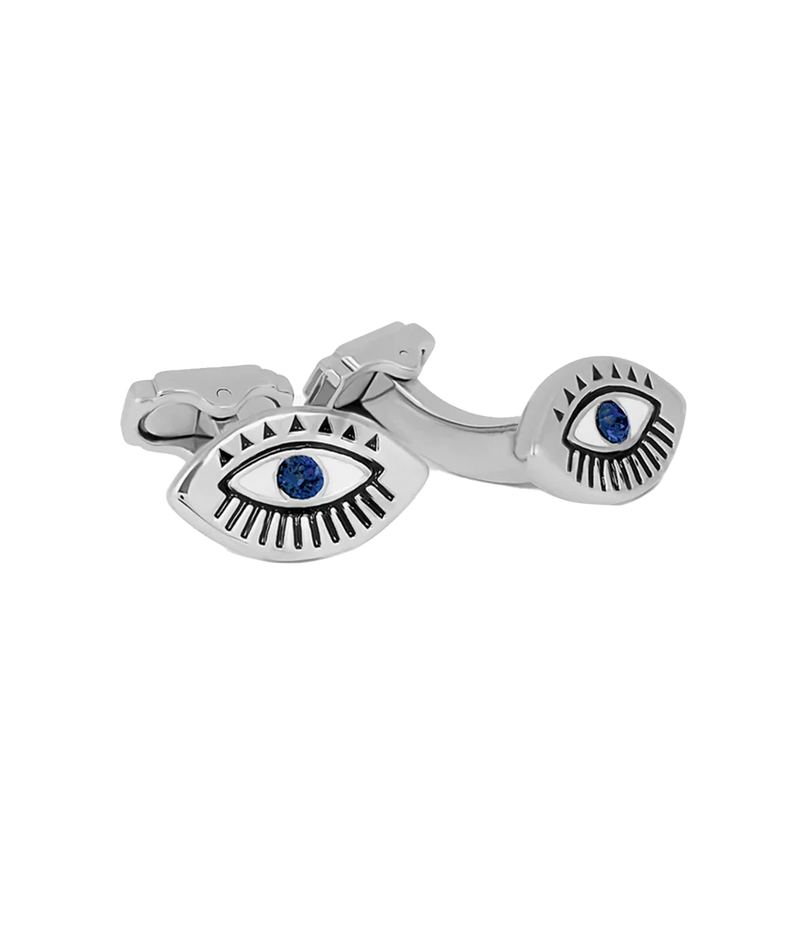 Thompson Evil Eye Cufflinks in Silver