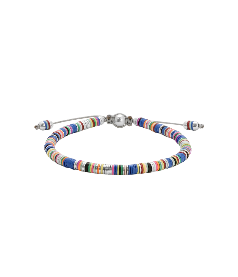 Malli African Disc Bracelet in Blue Mix
