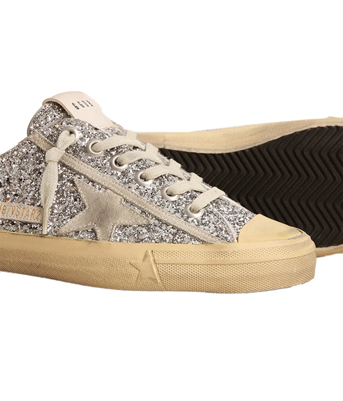 V-Star Glitter Sneaker in Silver & Ice