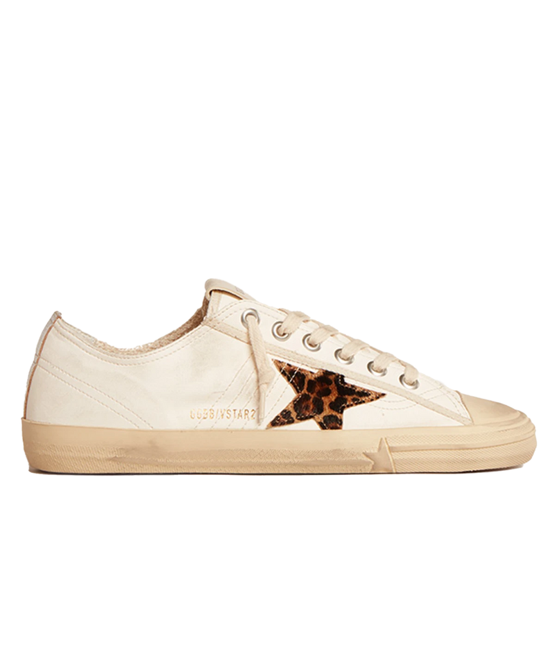 V-Star 2 Leopard Sneaker in White, Beige, Brown & Silver