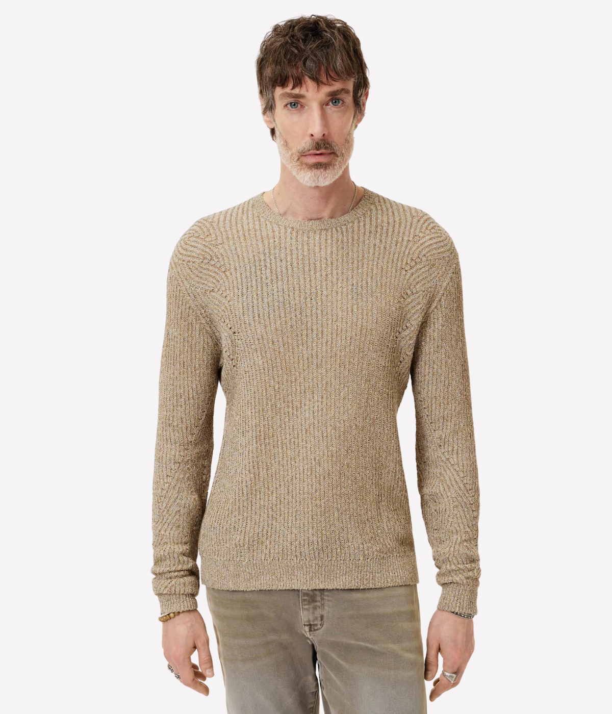 Vejano Regular Fit Crewneck in Cork