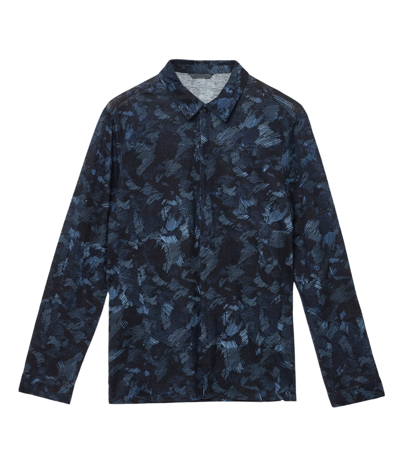 Vienne Regular Fit Long Sleeve Shirt in Cobalt