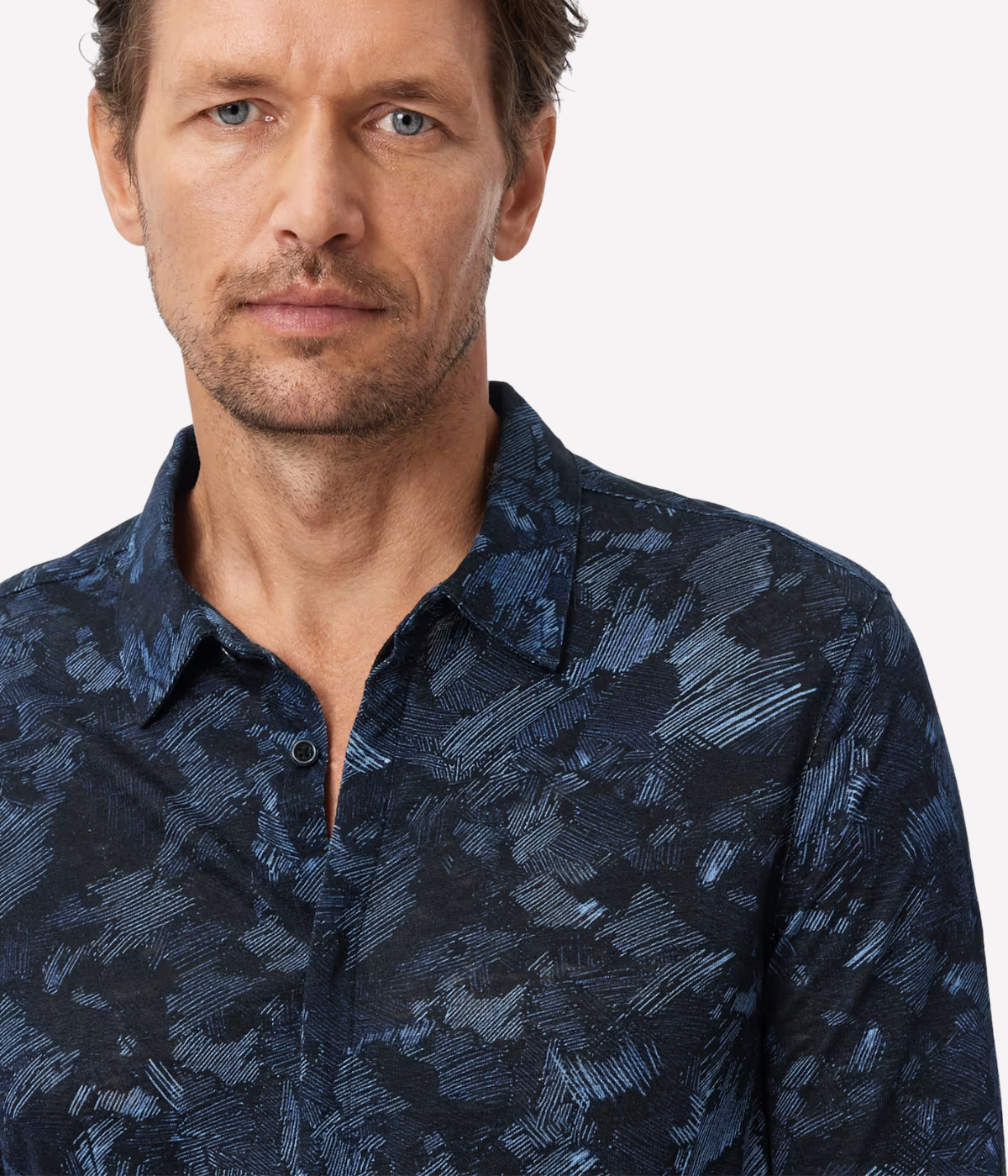 Vienne Regular Fit Long Sleeve Shirt in Cobalt