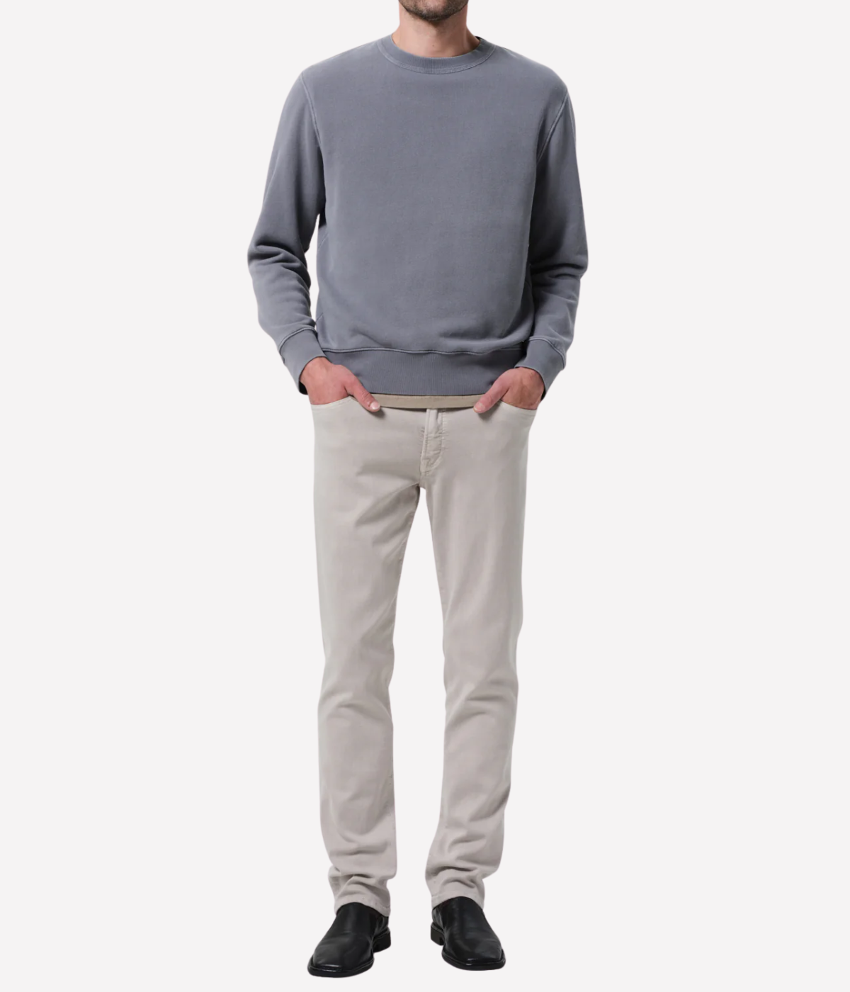 Vintage Crewneck Sweatshirt in Heron Grey