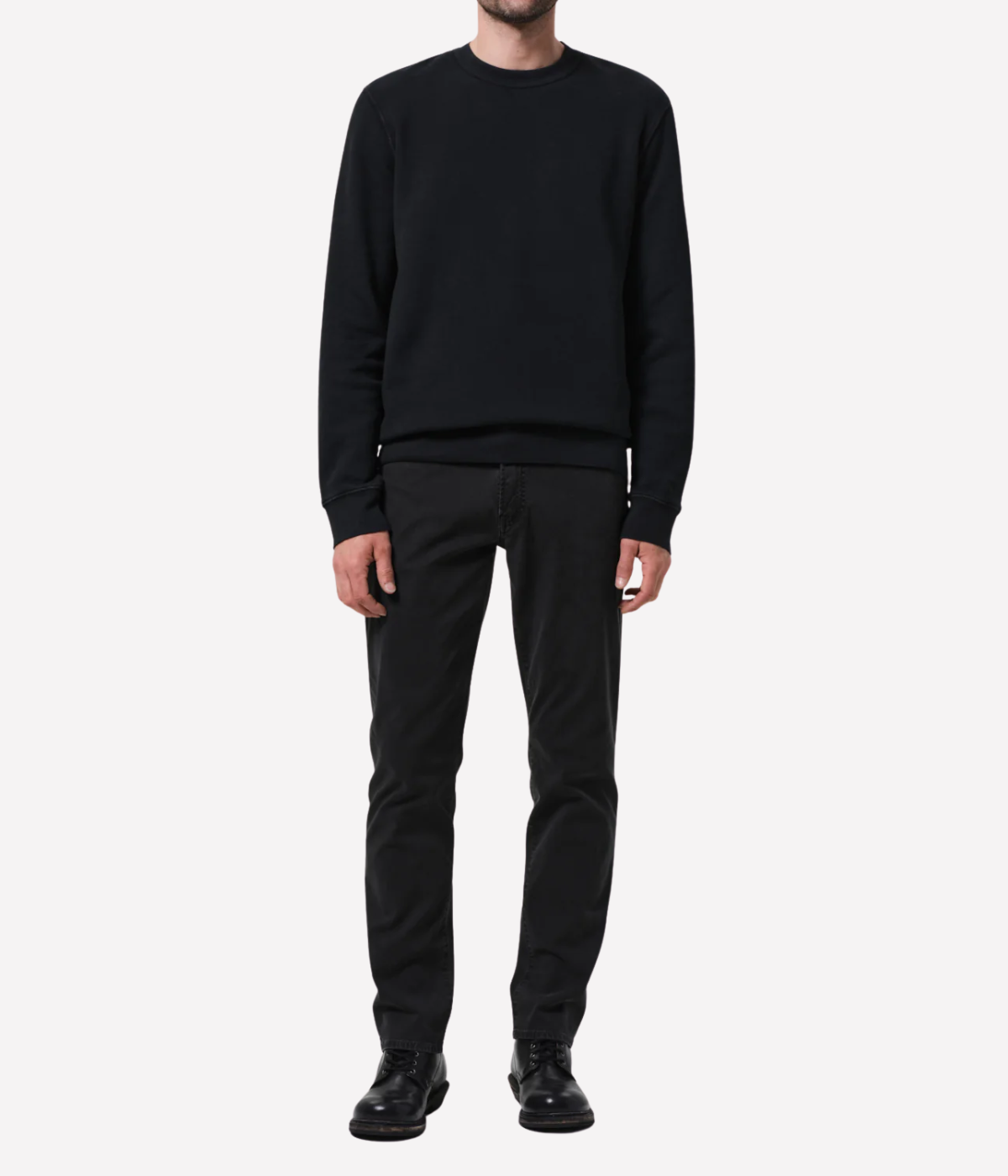 Vintage Crewneck Sweatshirt in Washed Black