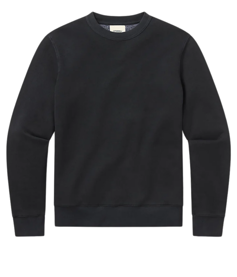 Vintage Crewneck Sweatshirt in Washed Black