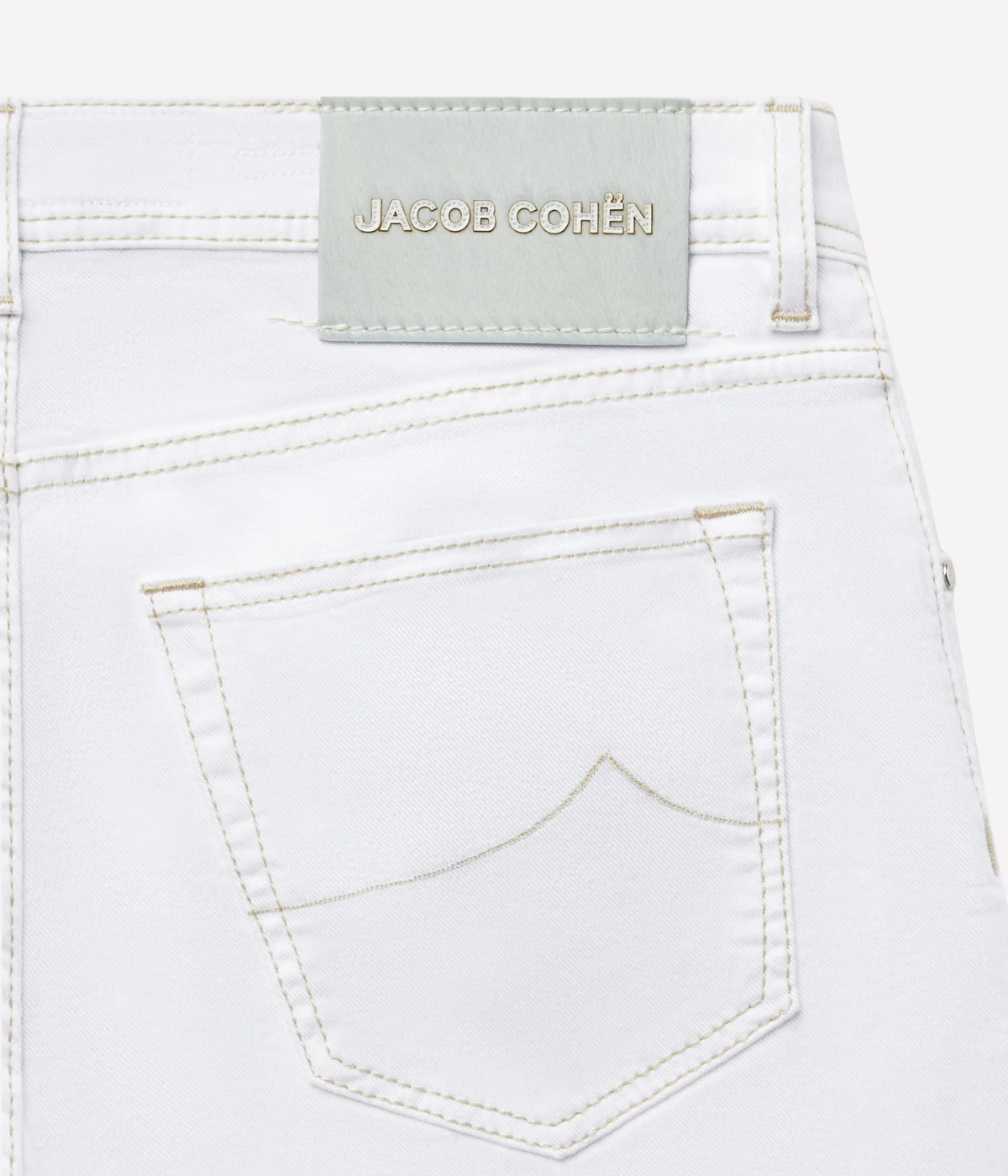 Bard 5 Pkt Slim Fit Bull in Optical White