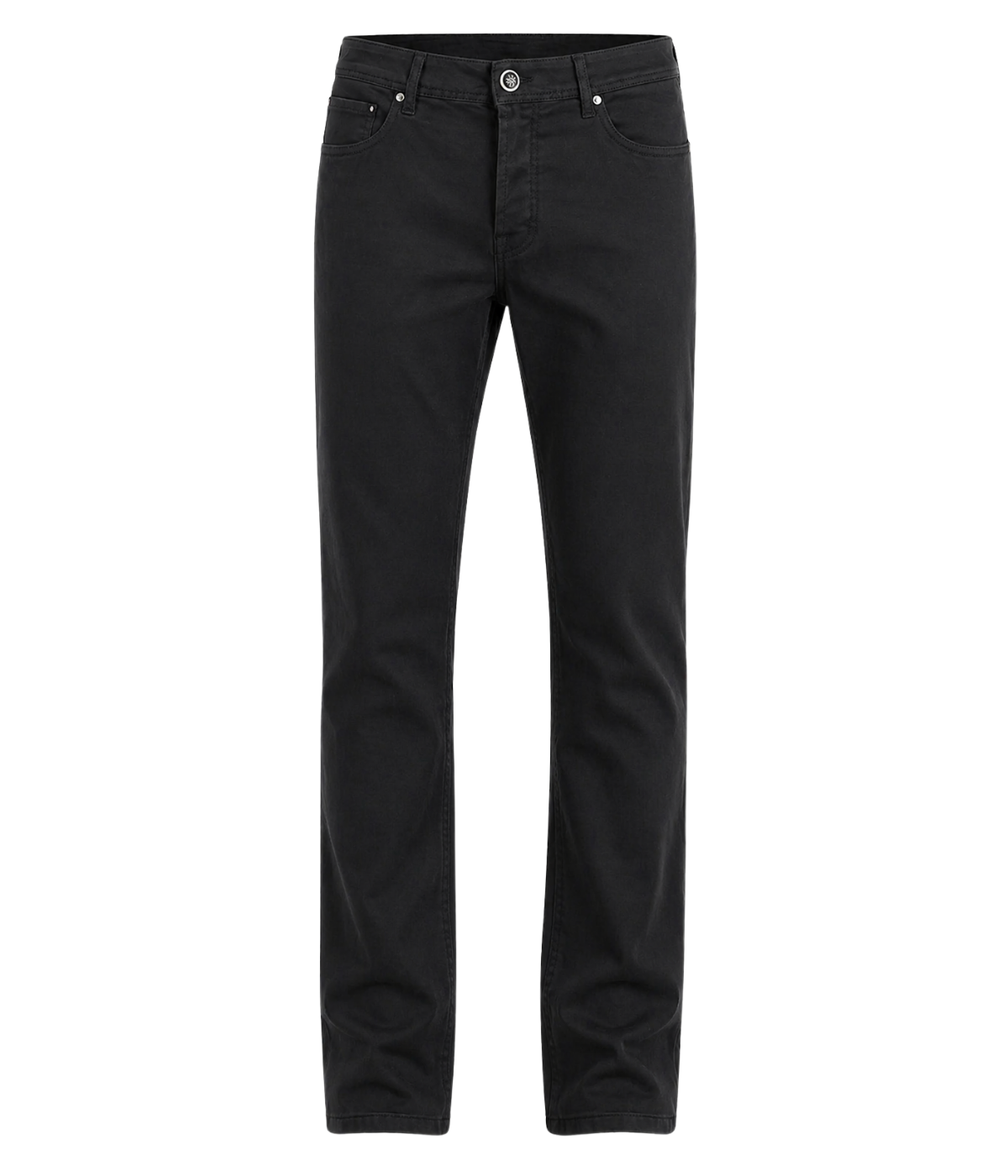 Pant 5 Pkt Slim Fit Bard In C74 Black Suede Patch