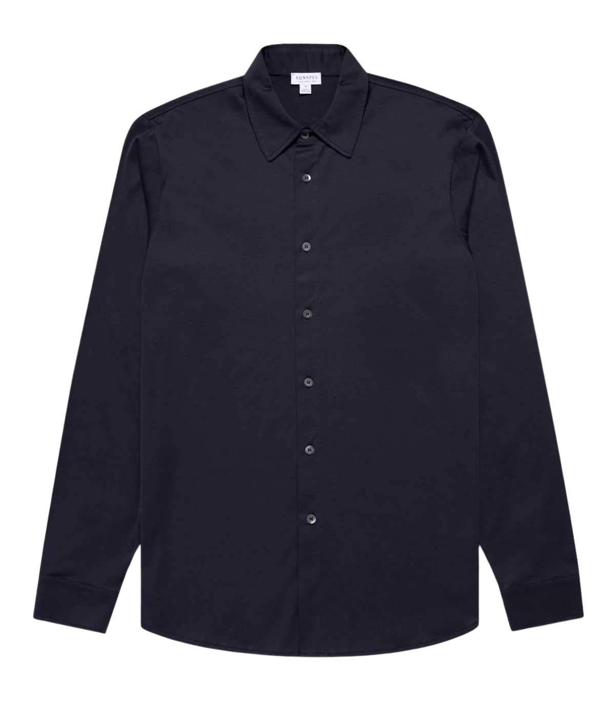 Long Sleeve Jersey Shirt In Navy