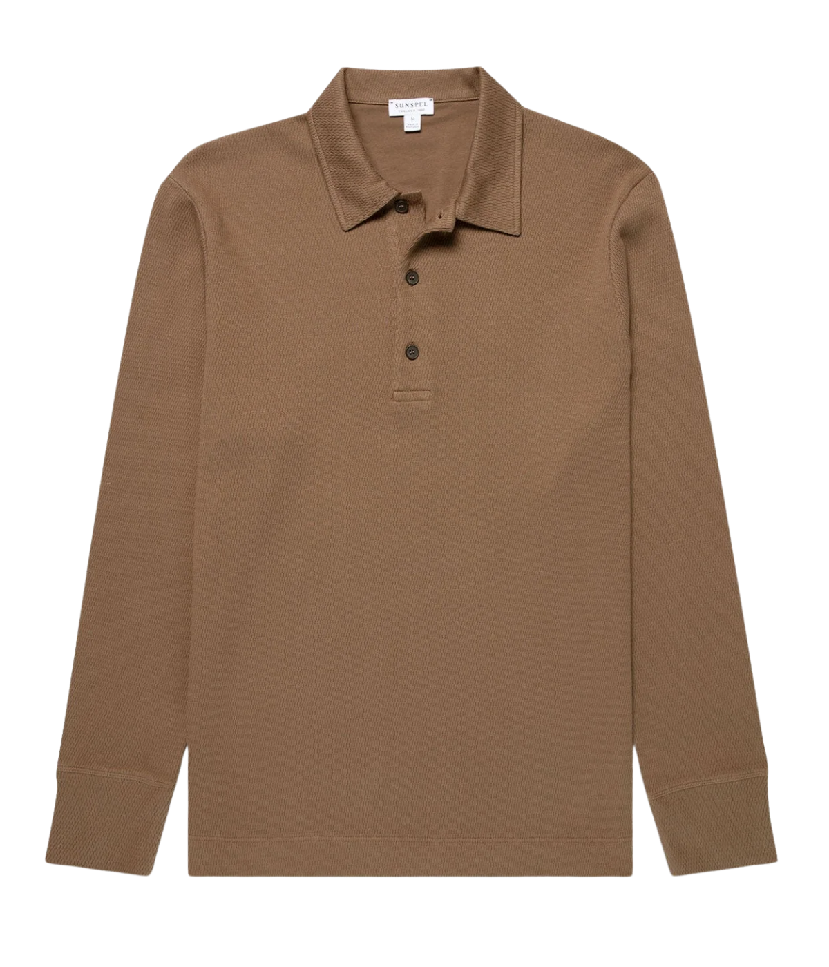 Long Sleeve Cellulock Polo In Dark Cedar