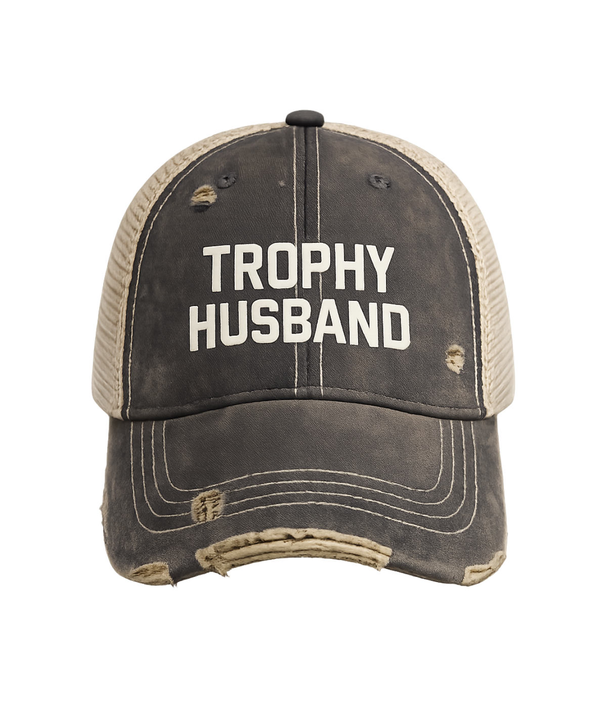 Trophy Husband Cap in Mudwashed Black