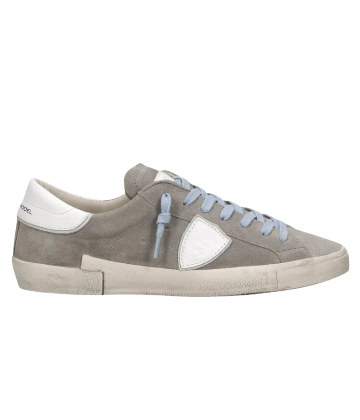 PRSX Low Man in Daim Mixage & Gris Blanc