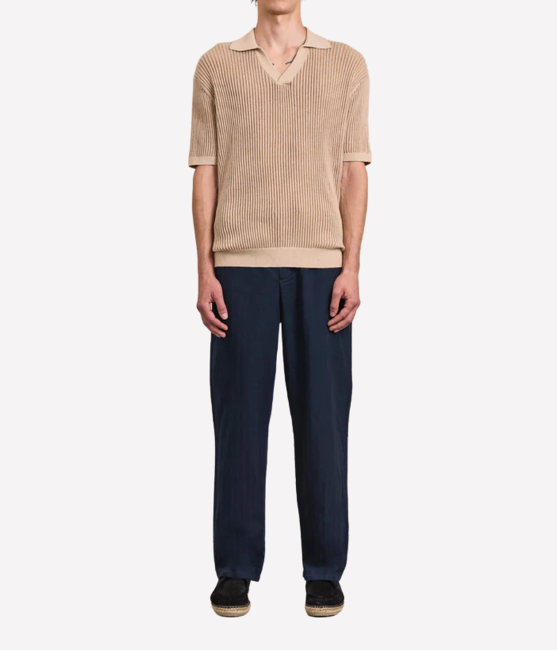 Rino Cotton Blend Polo In Beige