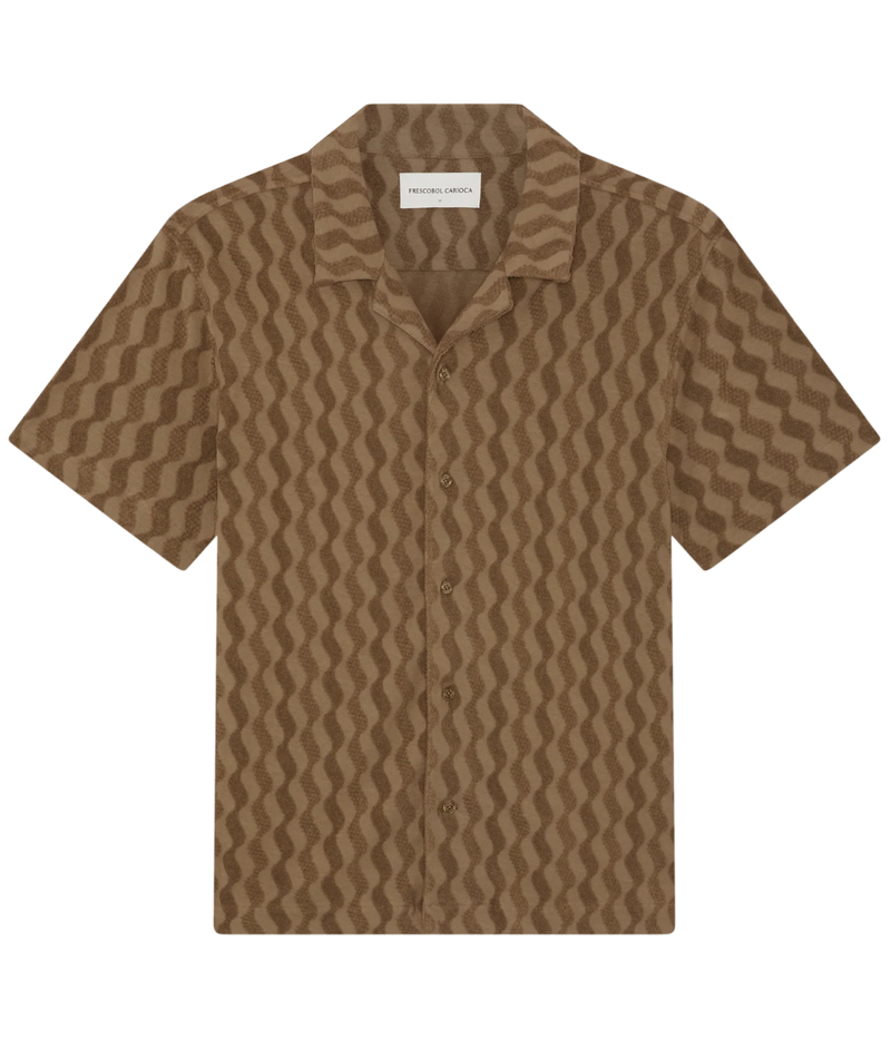 Roberto Terry Shirt In Caramel