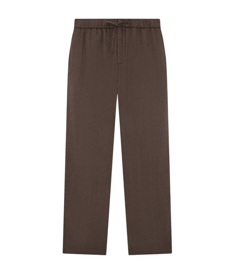 Oscar Linen Chinos In Brown