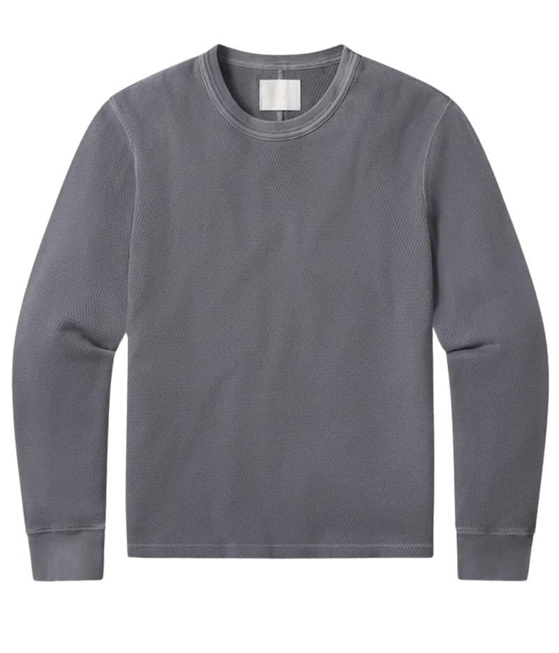 Waffle Crewneck In Grey