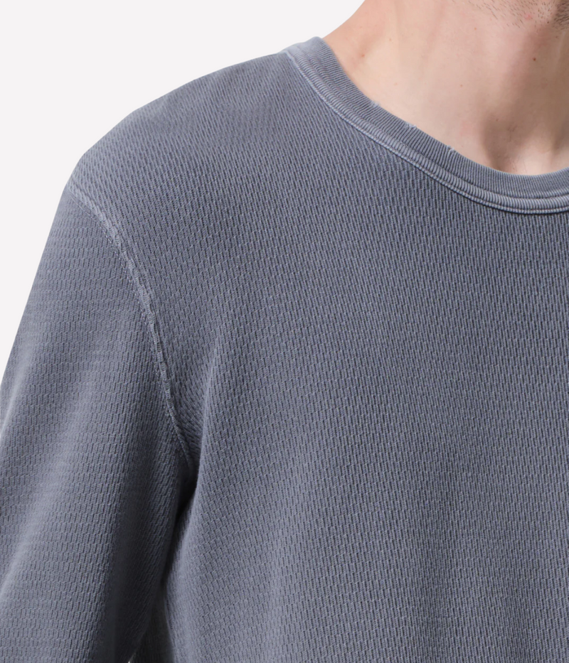 Waffle Crewneck In Grey