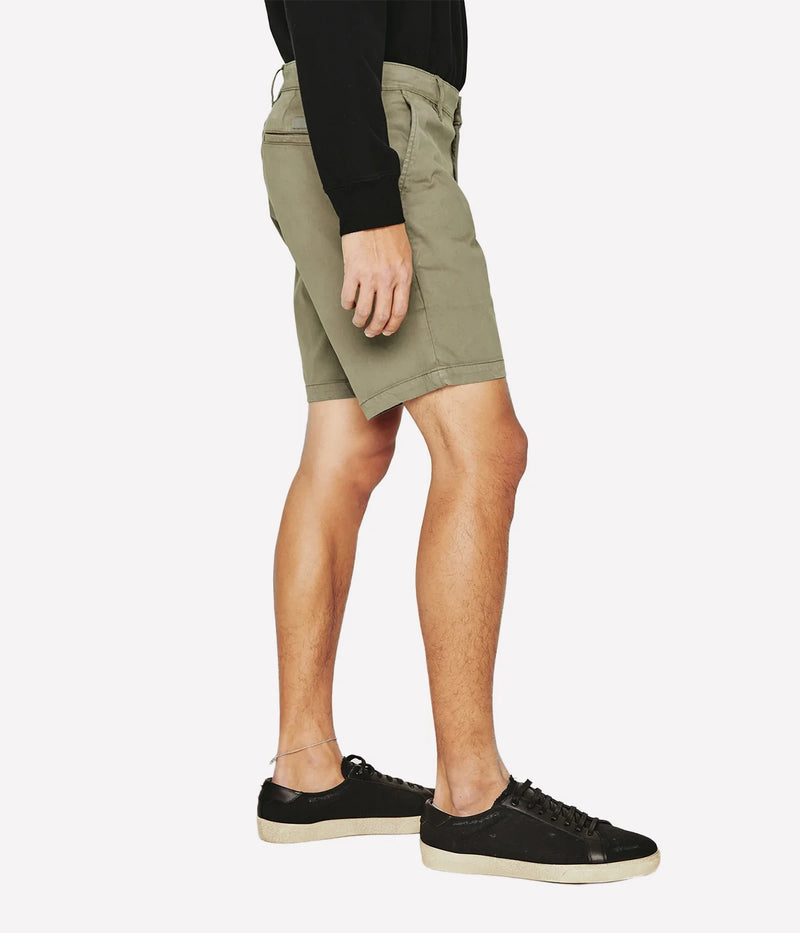 Side view of the AG Wanderer Shorts for men, highlighting the slim fit and subtle taper for a refined, modern look.