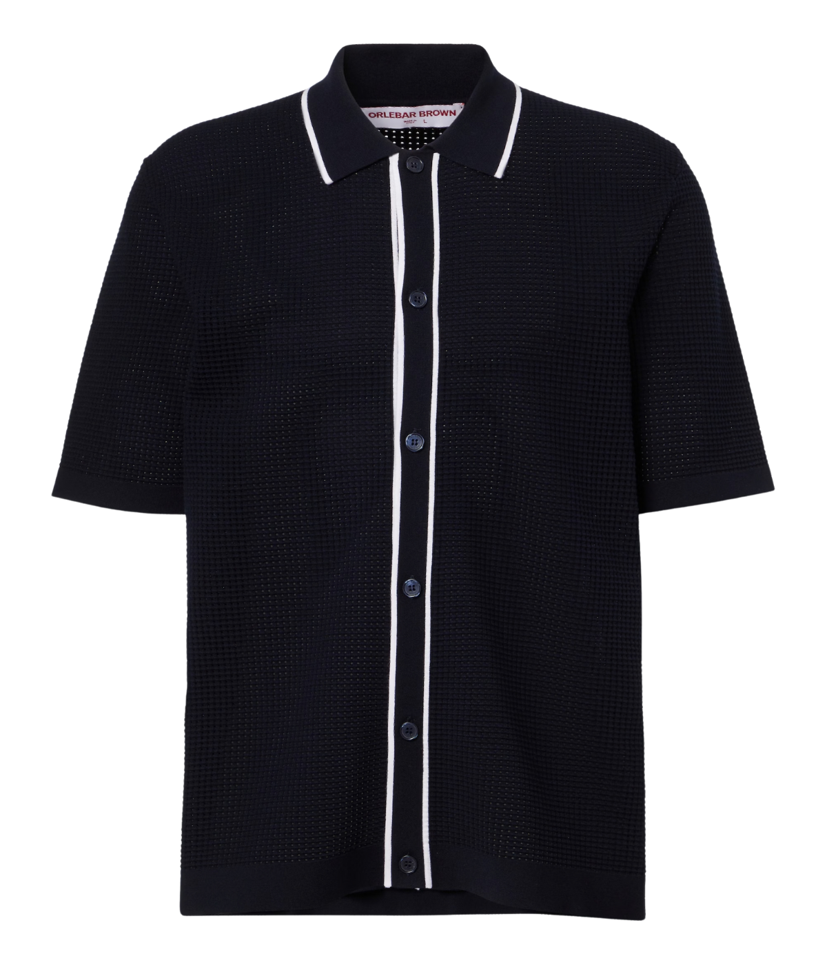 Roddy Button Thru Shirt in Night Iris & Cloud