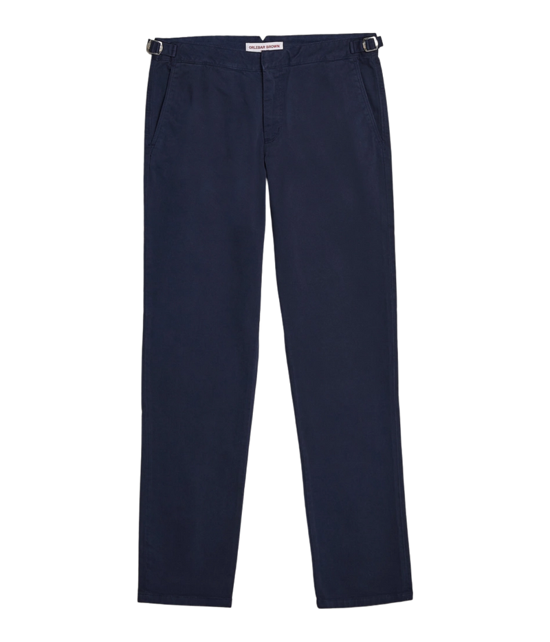 Fallon Stretch Cotton Pant in Dark Navy