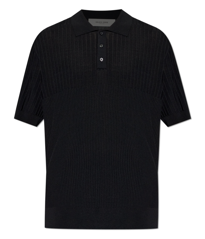 Journey MS Polo Knit in Black
