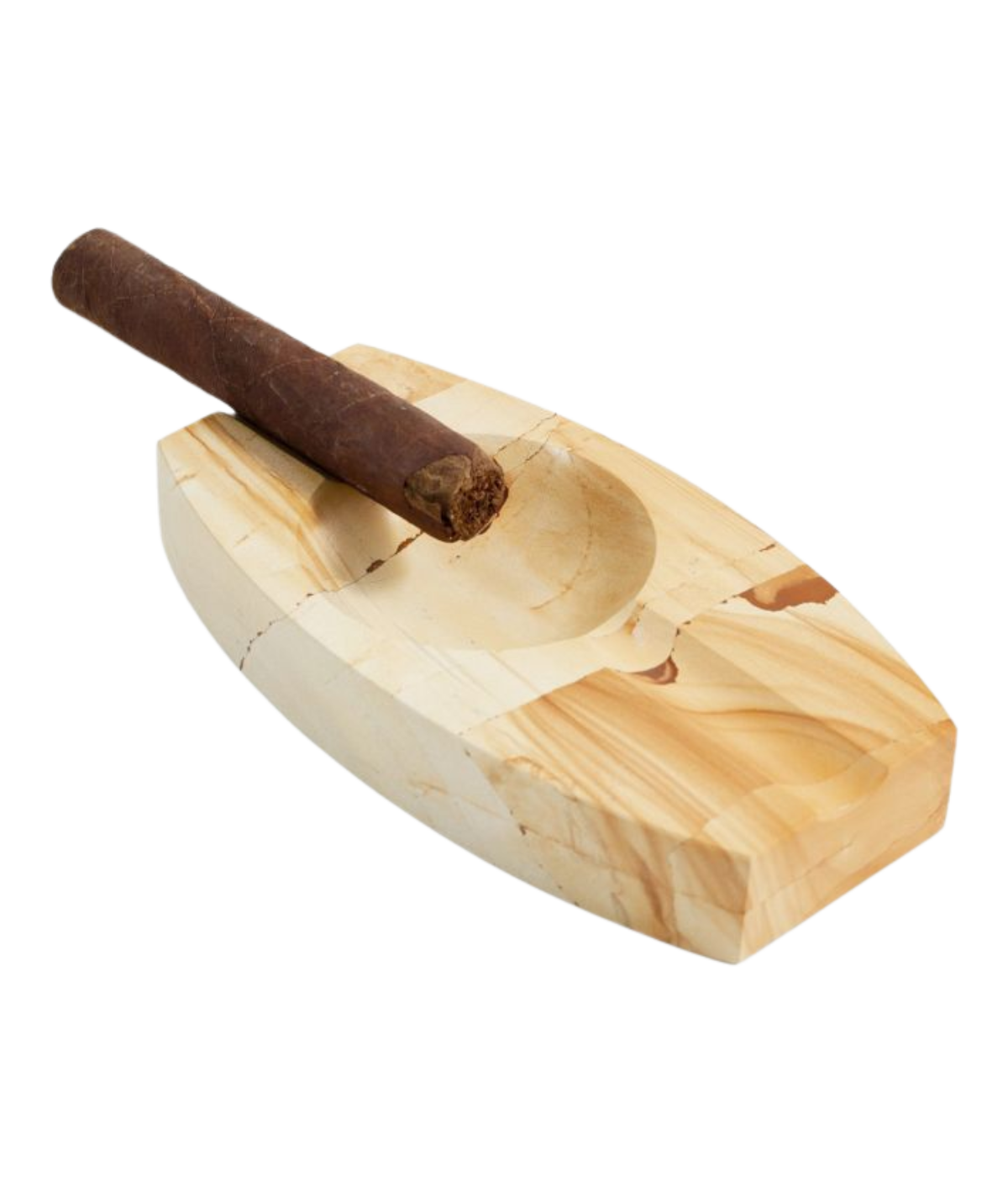 Marble Two Cigar Ashtray in Natural