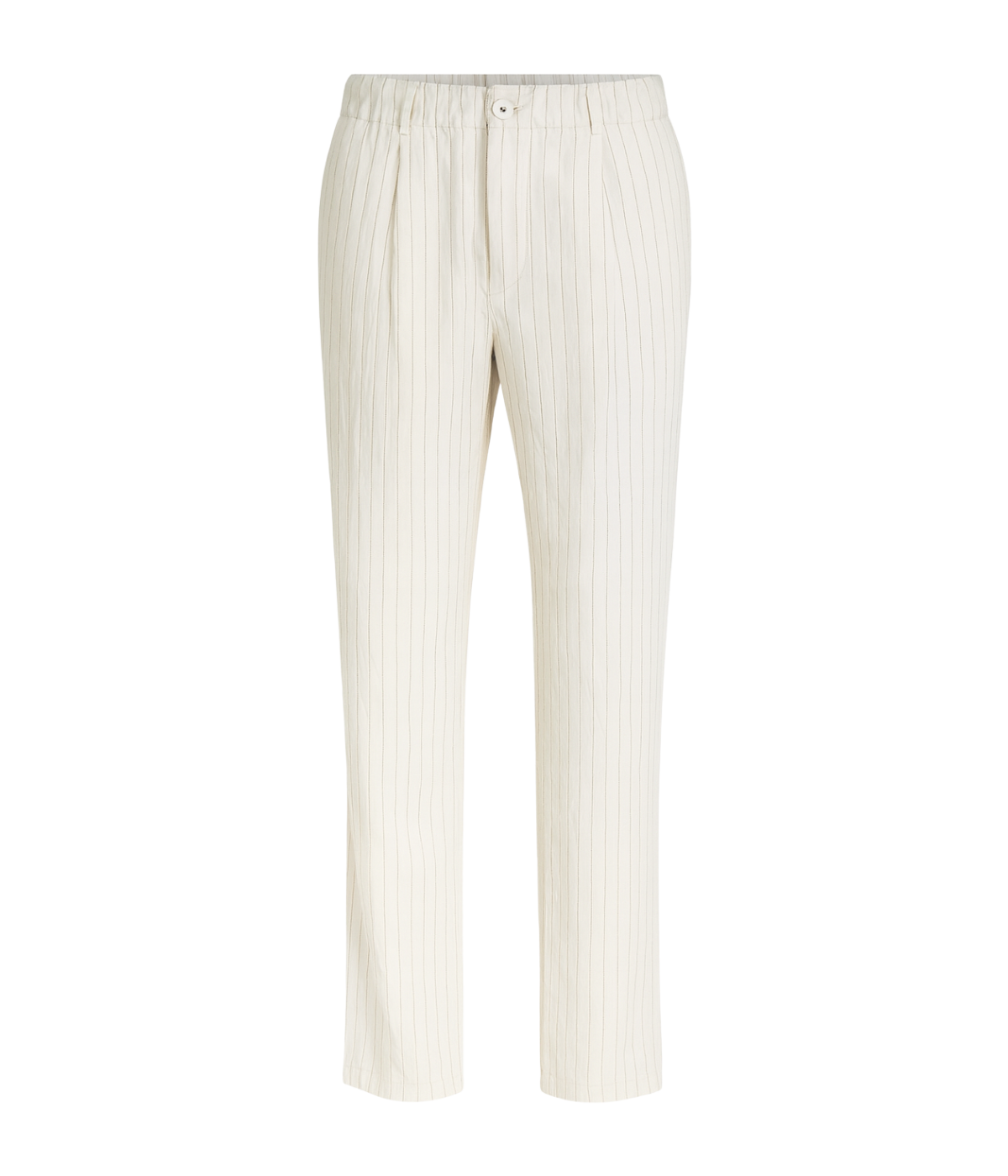 Striped Trousers in Stone