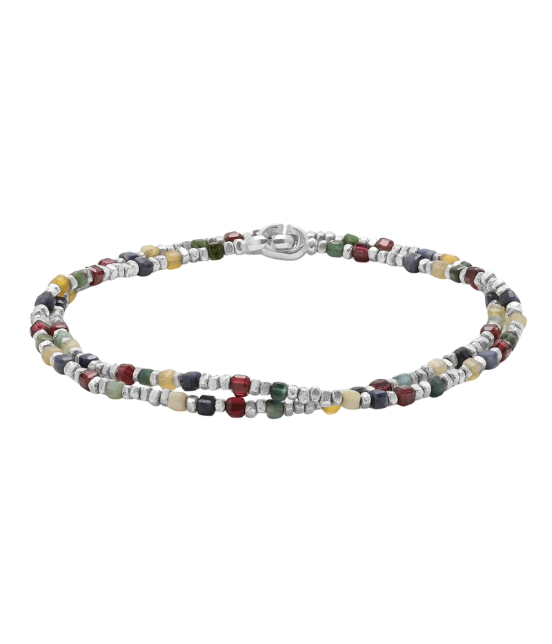 Percep Wrap Bracelet in Multi Gemstone