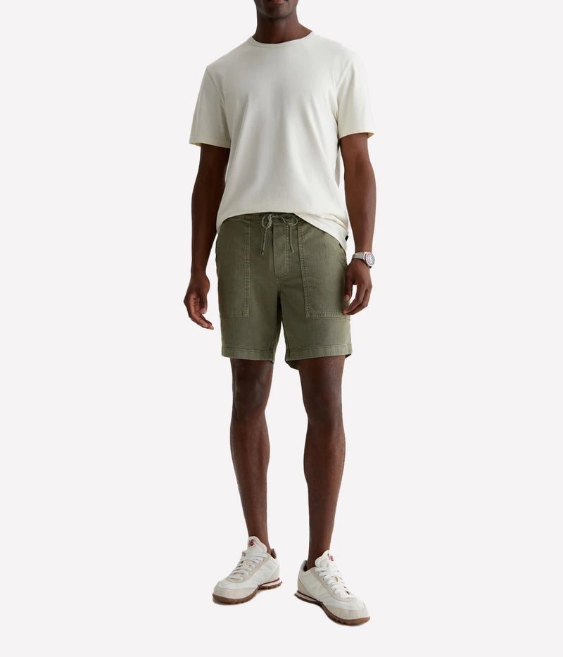 Wells Drawstring Short in Sulfur Sea Moss