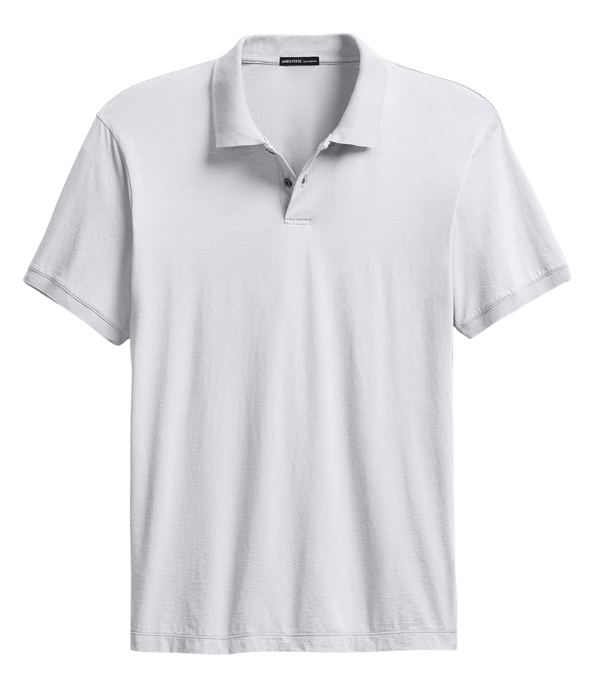 Luxe Lotus Jersey Polo in White