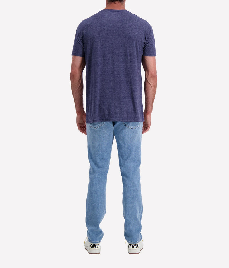 Retro-inspired "Woke Up Sexy" graphic T-shirt in a soft tri-blend fabric, perfect for effortless statement style.