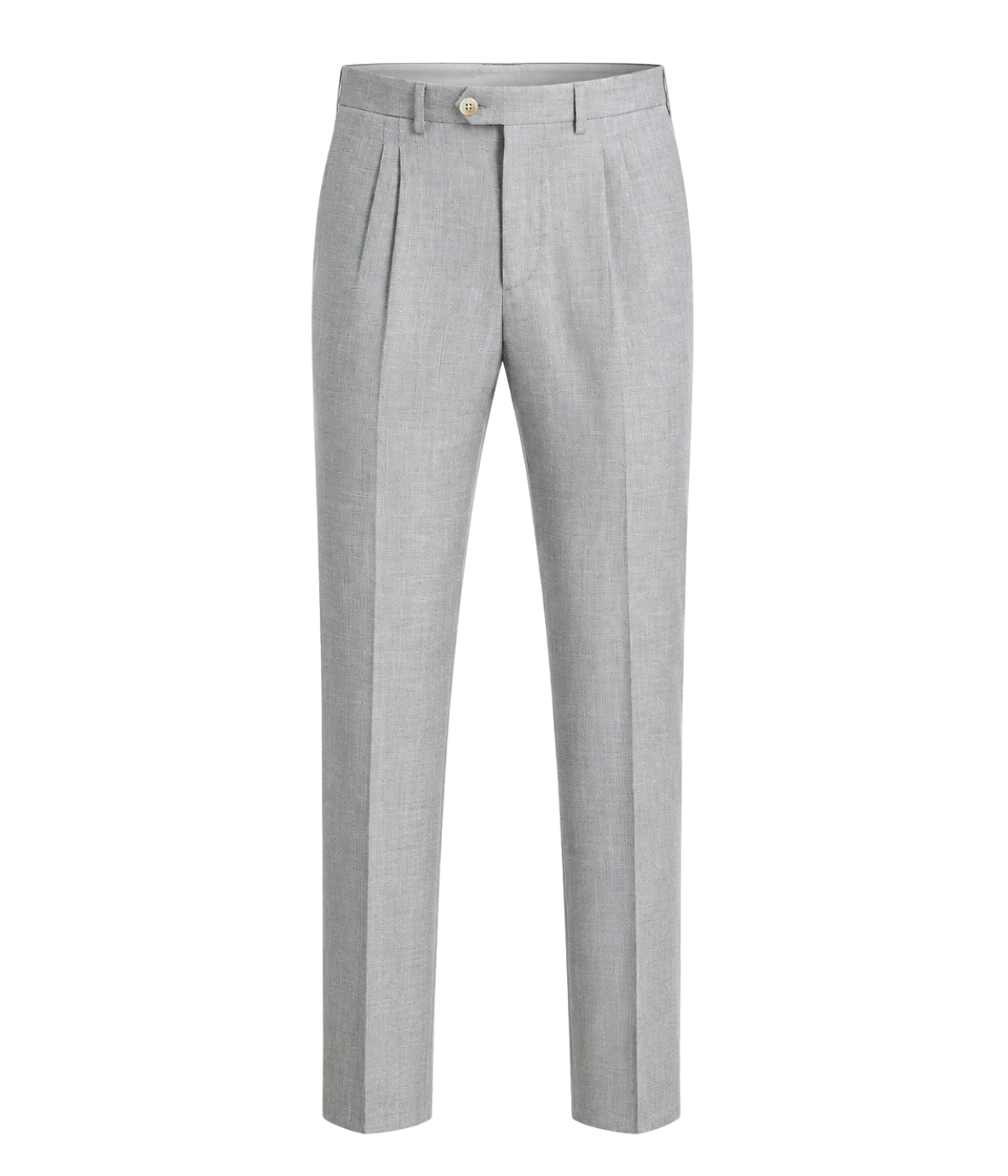 Single Breasted Suit Pant in Melange Grey