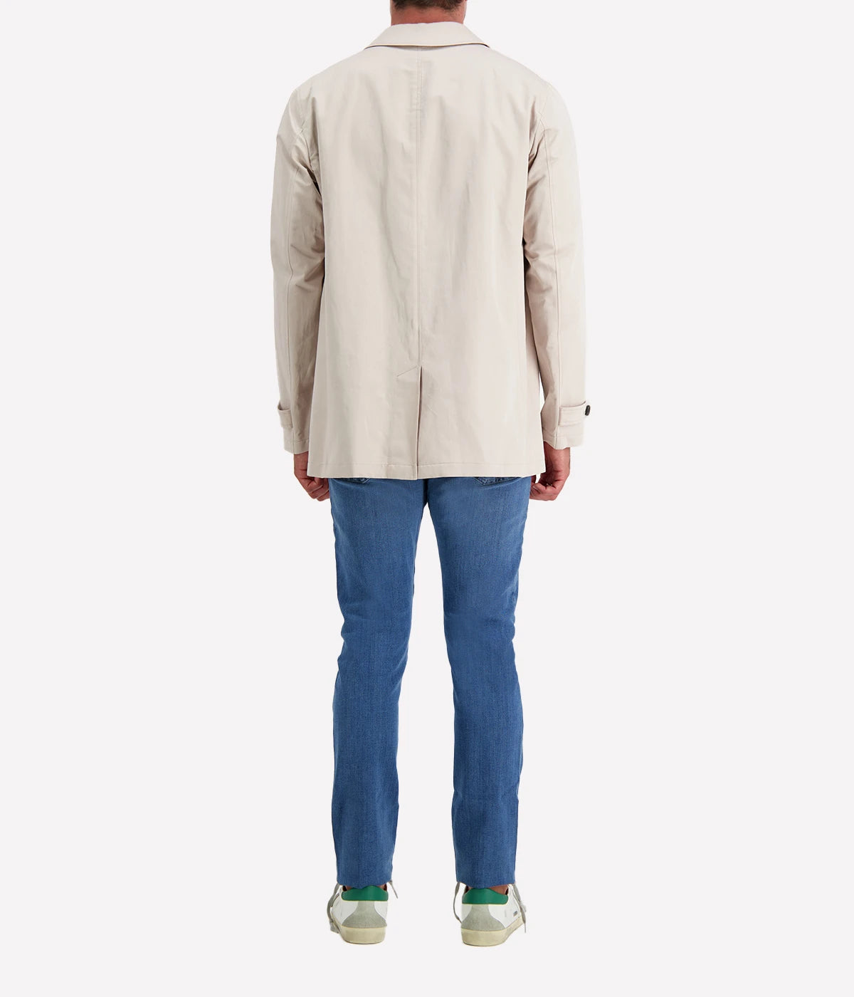 Woven Raincoat in Natural