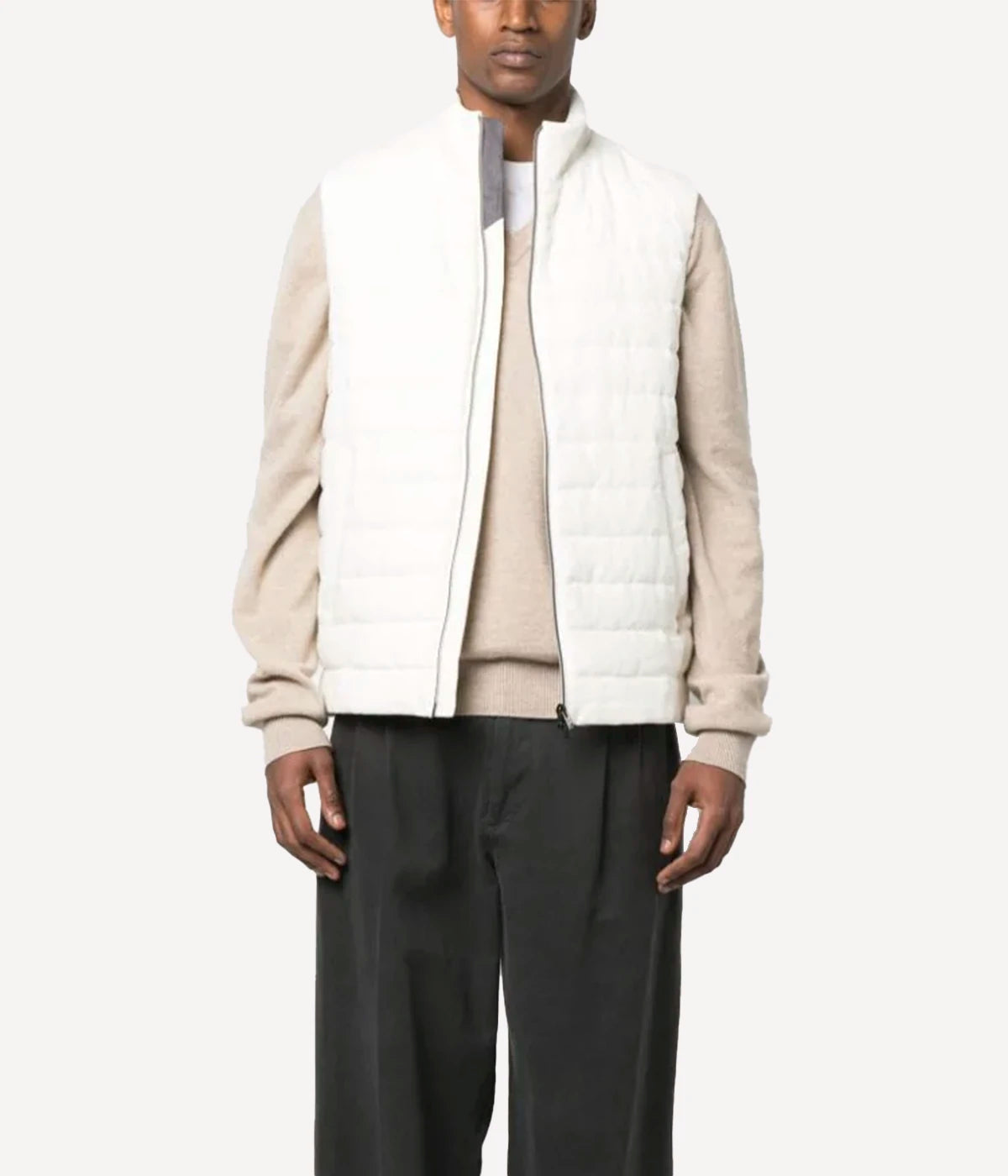 Woven Vest in White