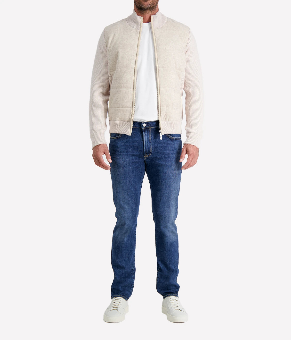Zip Jacket in BEIGE