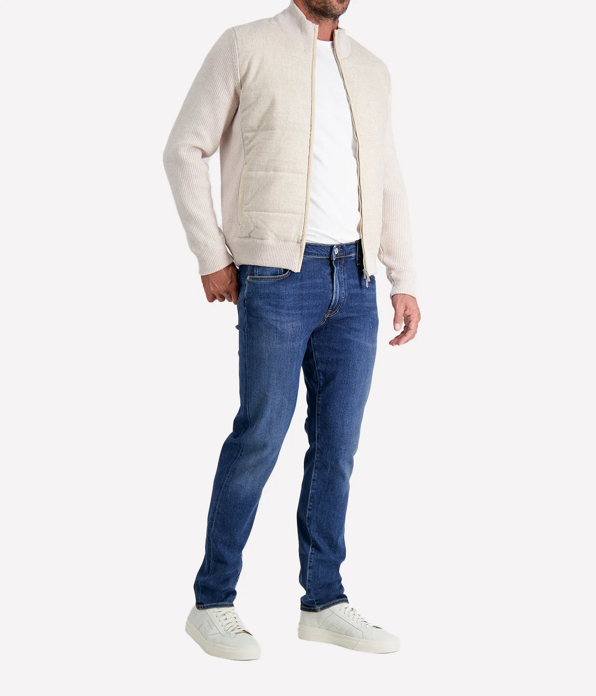 Zip Jacket in BEIGE