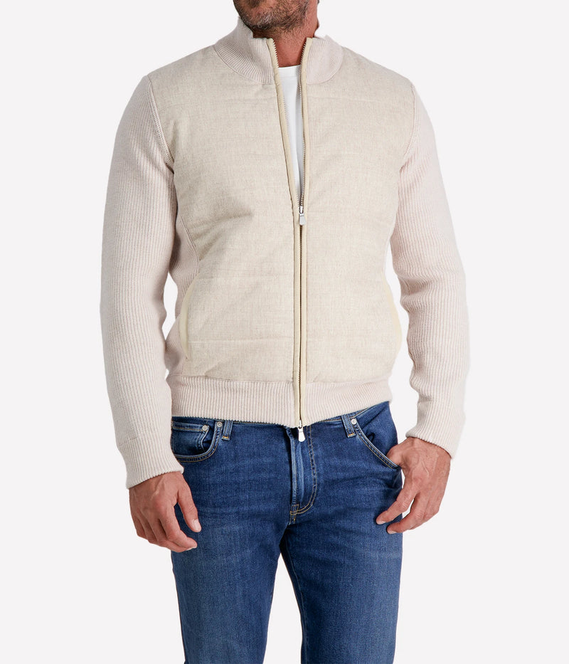 Zip Jacket in BEIGE