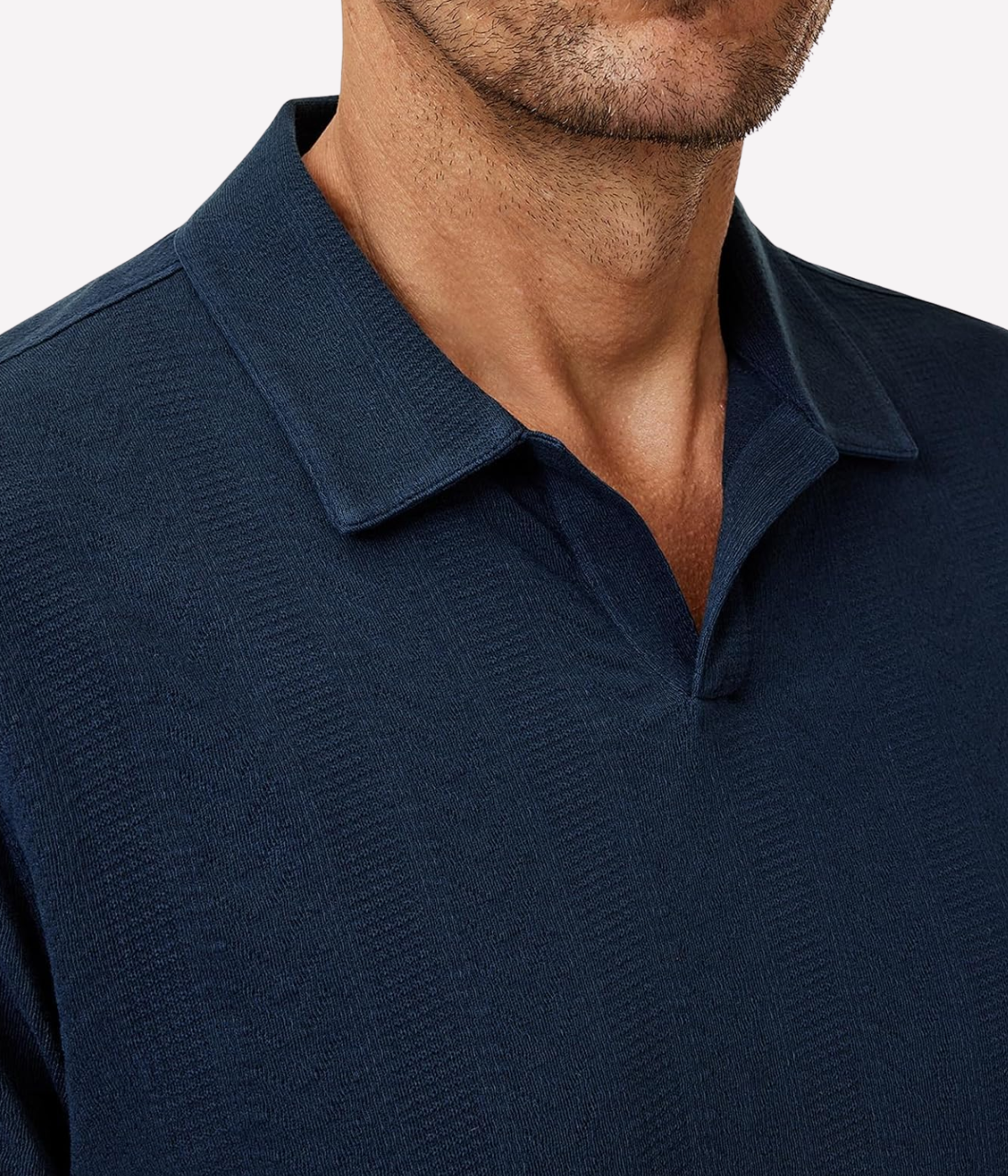 Zion Jacquard Short Sleeve in Deep Blue