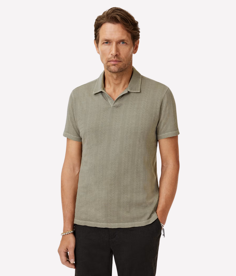 Zion Jacquard Short Sleeve in Spruce