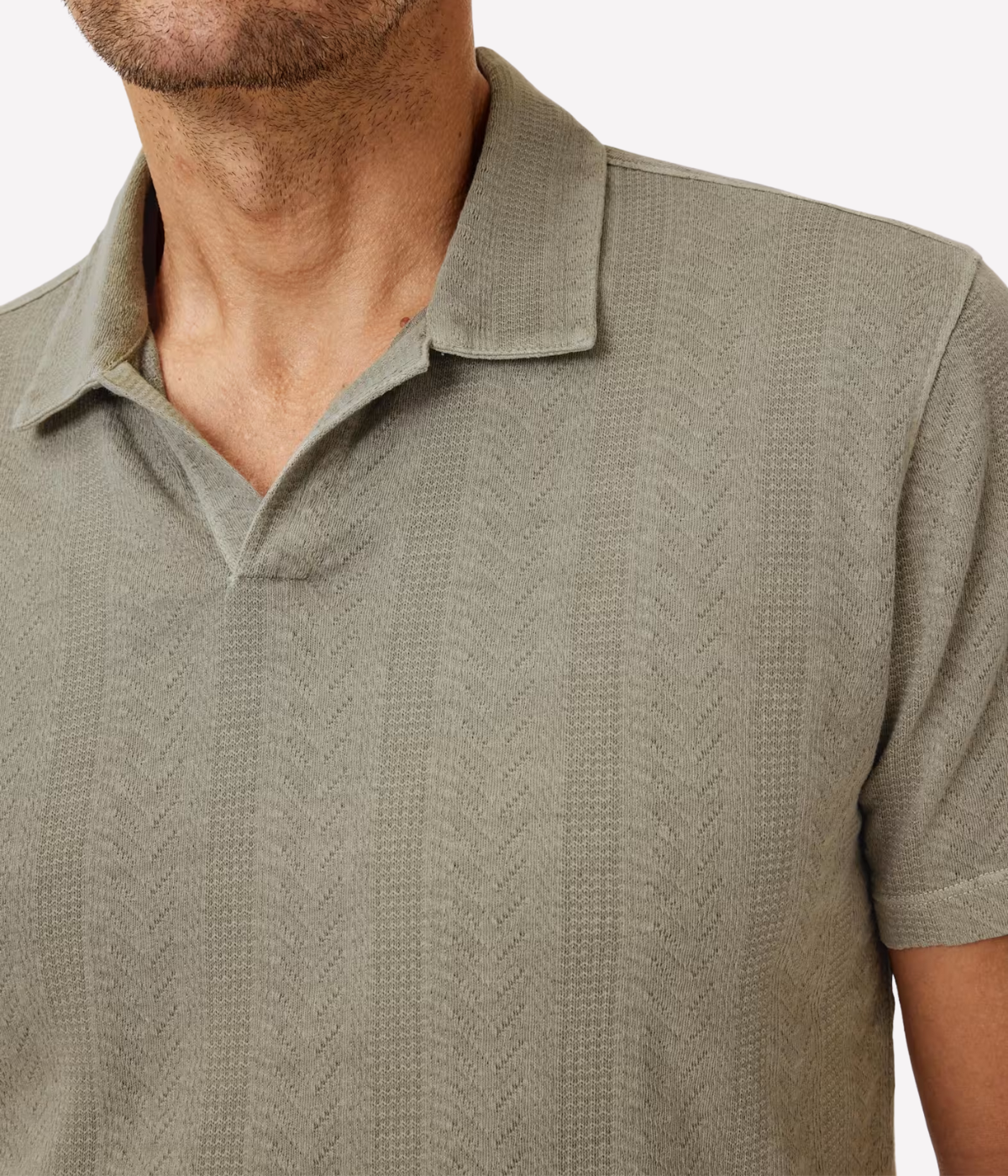 Zion Jacquard Short Sleeve in Spruce