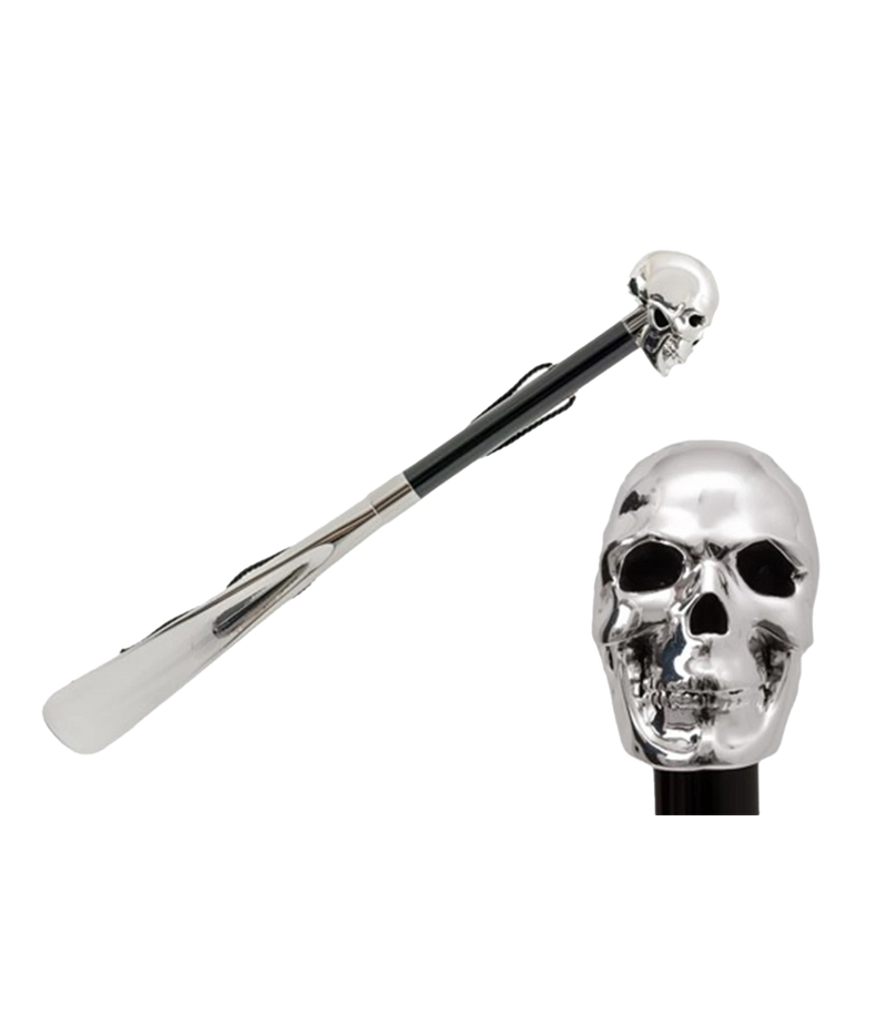 Skull Shoehorn in Silver