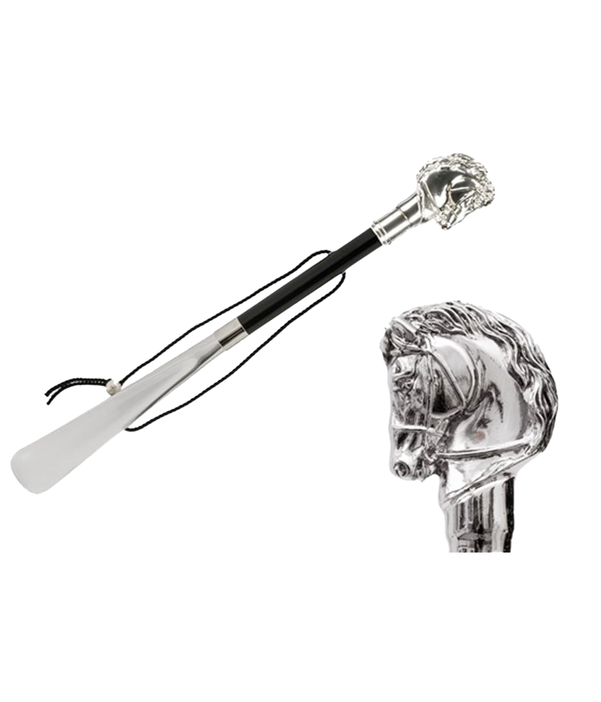 Horse Shoehorn in Silver