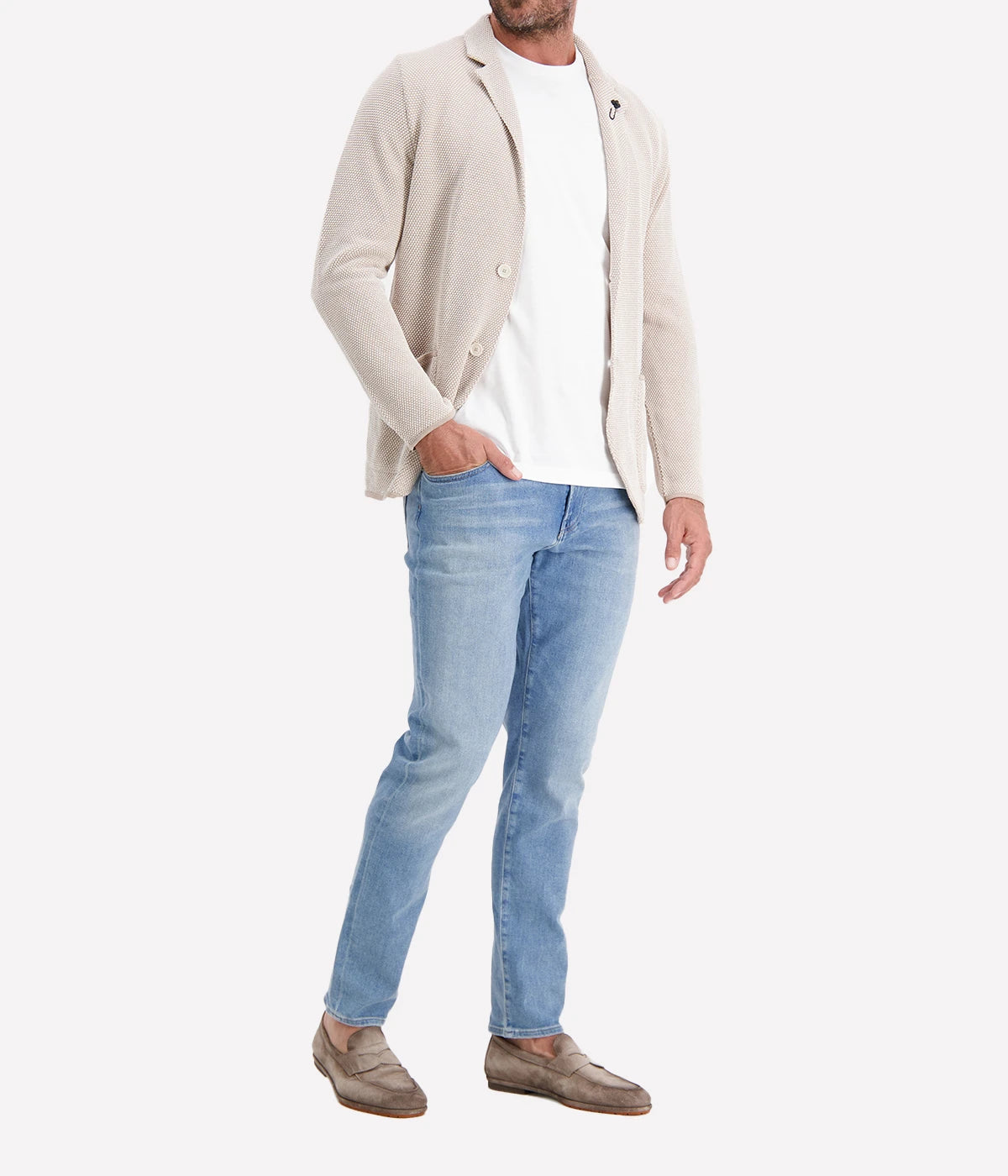 Man Knit Jacket in 210BC
