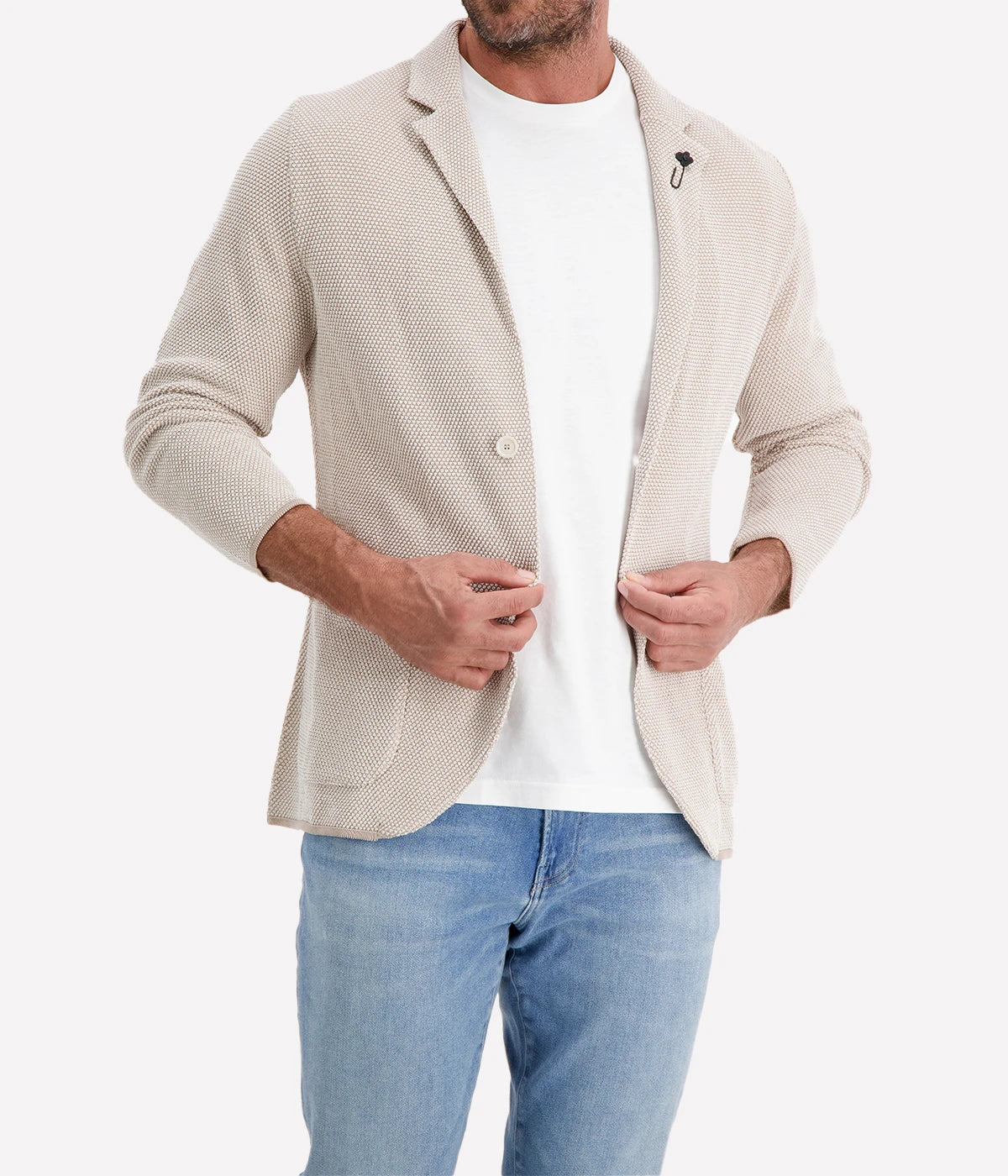 Man Knit Jacket in 210BC
