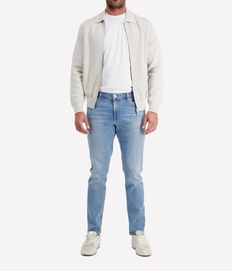 Man Double Knit Bomber in 910GR