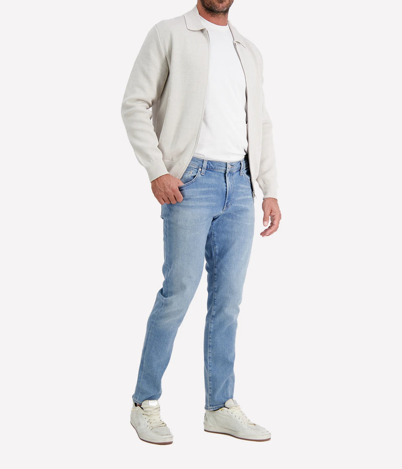 Man Double Knit Bomber in 910GR