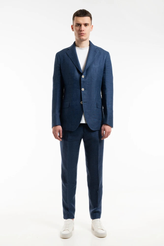 *FINAL SALE* Single Breasted Suit Jacket in Denim