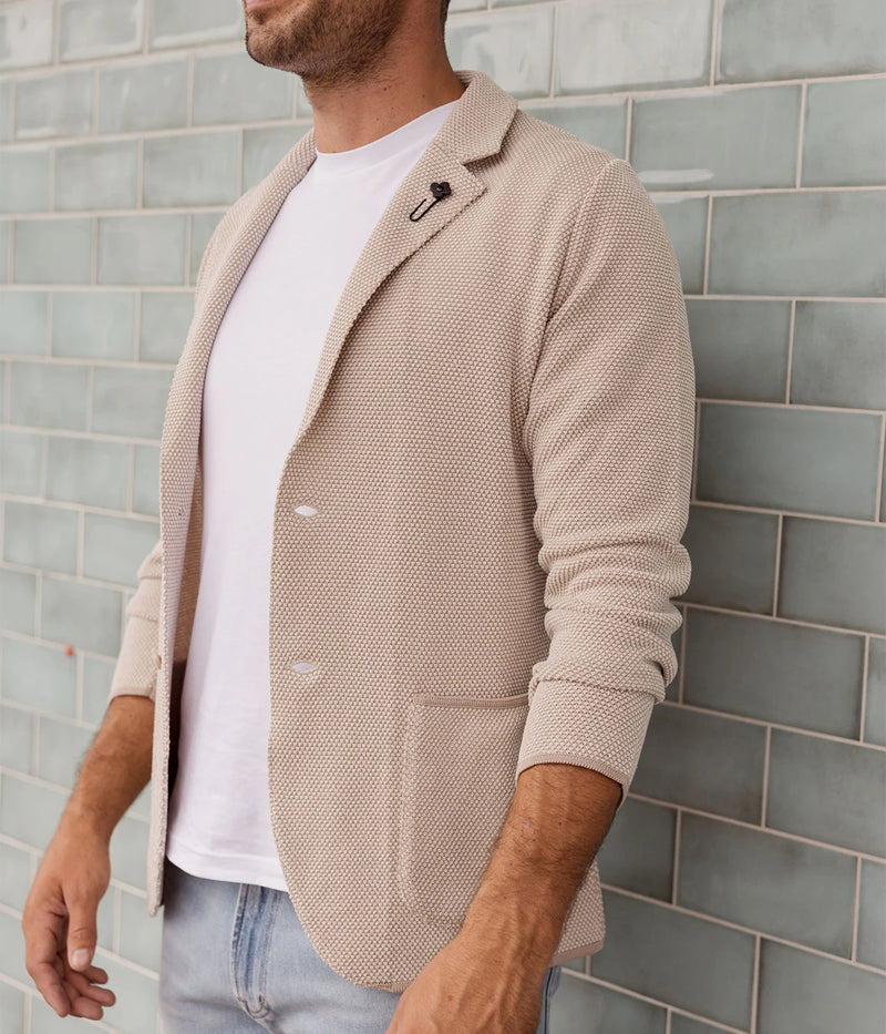 Man Knit Jacket in 210BC